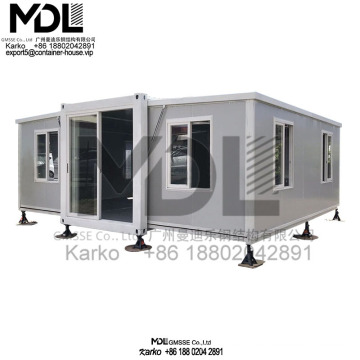 Temporary movable camp home house 20ft container clinic house folding camping expandable container house